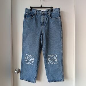 Loewe Anagram Cropped Jeans 46